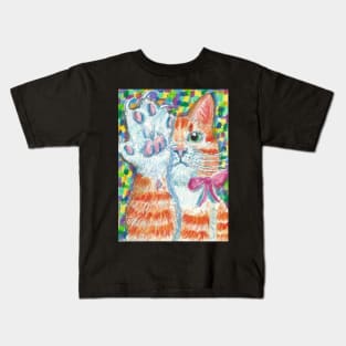 orange ginger tabby cat Kids T-Shirt